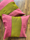 Cushion Cover - Pink + Yellow Khun