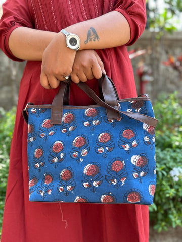 Leather 2 Belt Bag - Blue