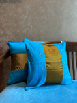 Cushion Cover - Blue + Yellow Khun