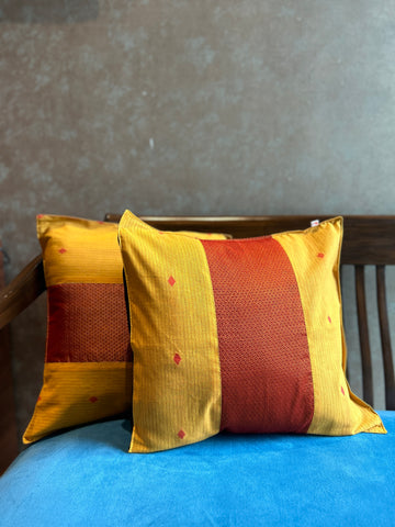 Cushion Cover ( 16"x16" ) - Yellow + Orange Khun