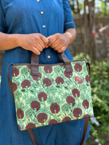 Leather 2 Belt Bag - Pista Green