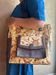Leather Tote Bag - Mustard Yellow