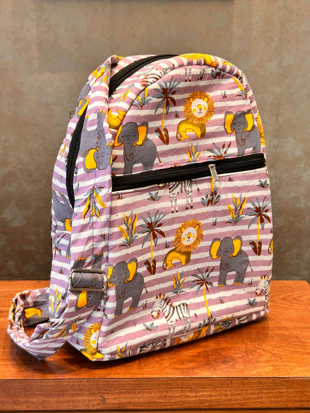 Cotton Backpack - Purple