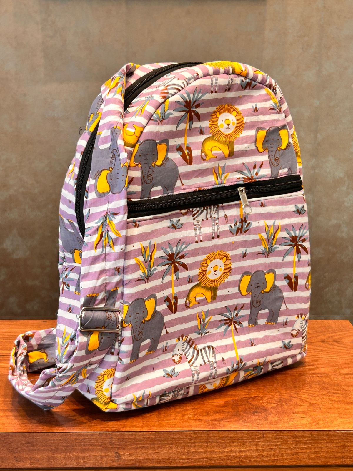 Cotton Backpack - Purple