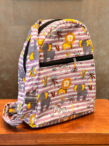 Cotton Backpack - Purple