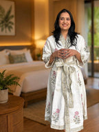 Waffle Bathrobe - Blue