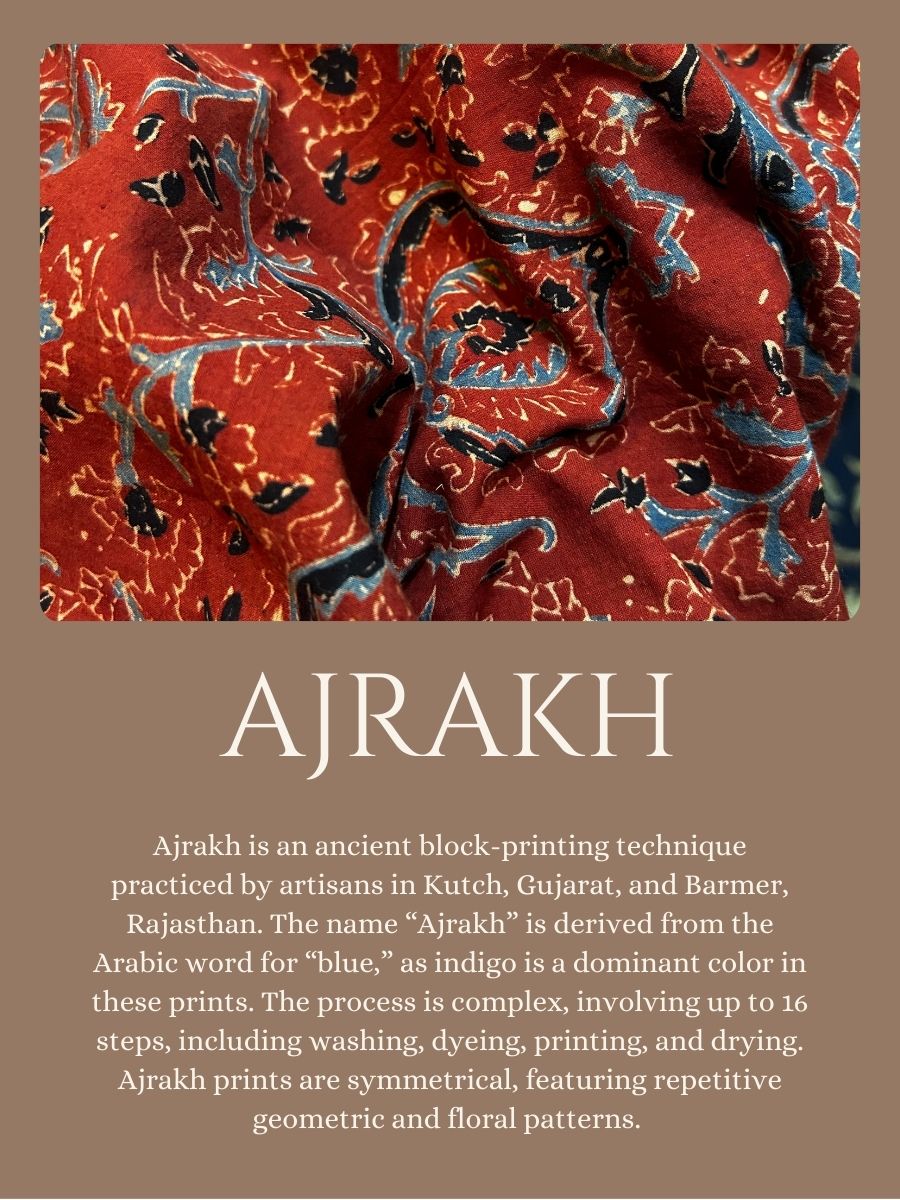 Modal Silk Ajrakh Stole