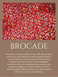 Brocade Table Mat & Table Runner Set - Peach
