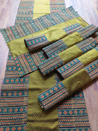 Table Mat & Table Runner Set - Green + Yellow Khun