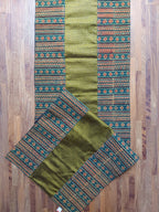 Table Mat & Table Runner Set - Green + Yellow Khun