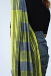 Cotton Irkal Saree - Grey & Green