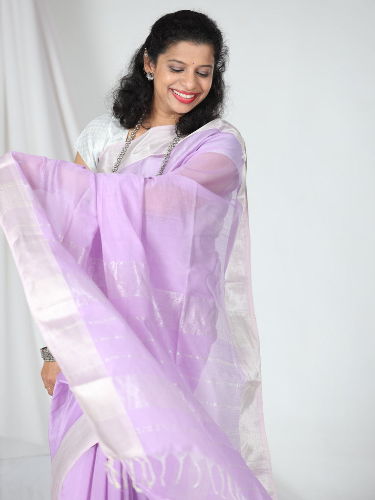 Buy Lavender & Purple- kanchipuram silk saree online | kanchipuram silk  from ShrusEternity