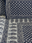 Indigo Double Bedsheet - Small Butti