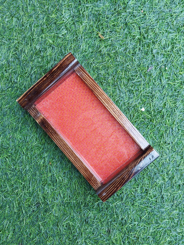 Wooden Tray - Small - Orange Khun