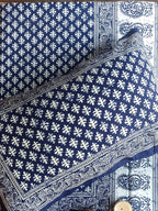 Indigo Double Bedsheet - Small Butti