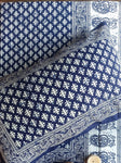 Indigo Double Bedsheet - Small Butti