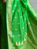 Madhubani Silk Saree - Green