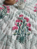 Heritage Double Comforter - Pink & Green