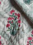 Heritage Double Comforter - Pink & Green