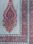 Sanganeri Double Bedsheet - Pink Motif